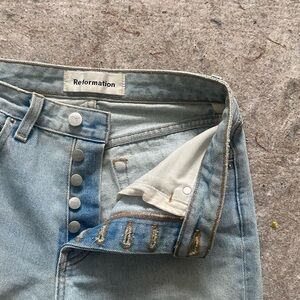 Reformation Straight Leg Jeans Size 25